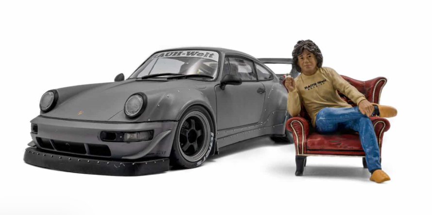 PORSCHE 964 RWB + FIGURINE SOLIDO 1/18°